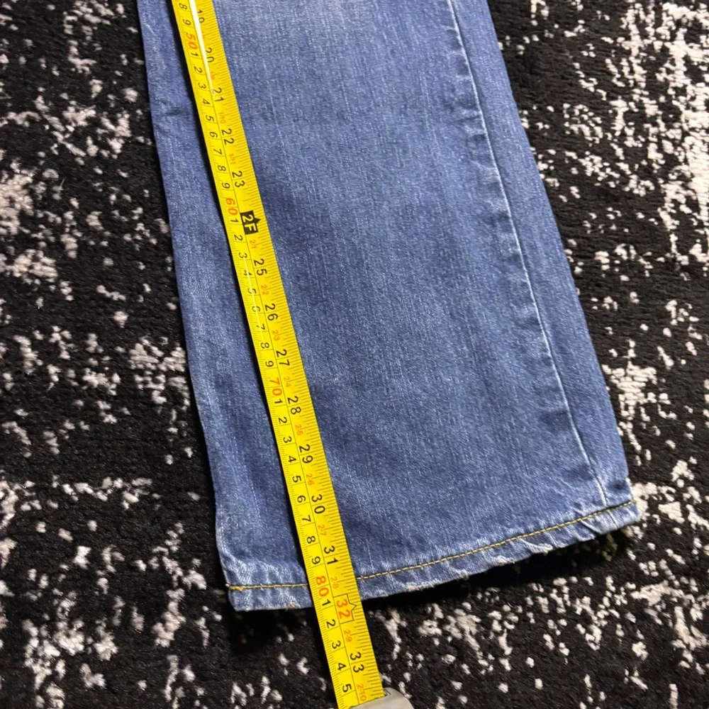Aeropostale Mens Slim Bootcut Jeans Blue Denim Y2K Grunge 32x30